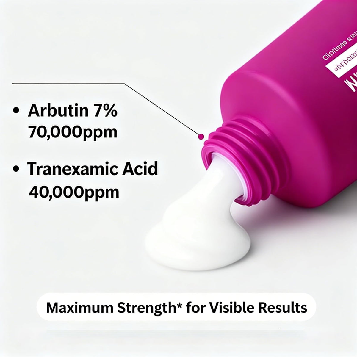 Seora Beauty next to a credit card for 50ml size comparison portability