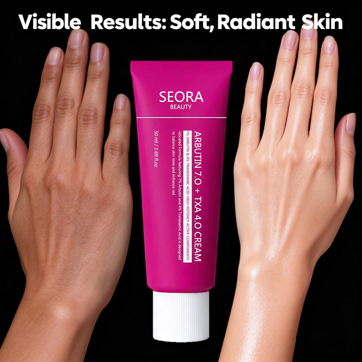Seora Beauty two jars stacked highlighting the value of the 2-pack