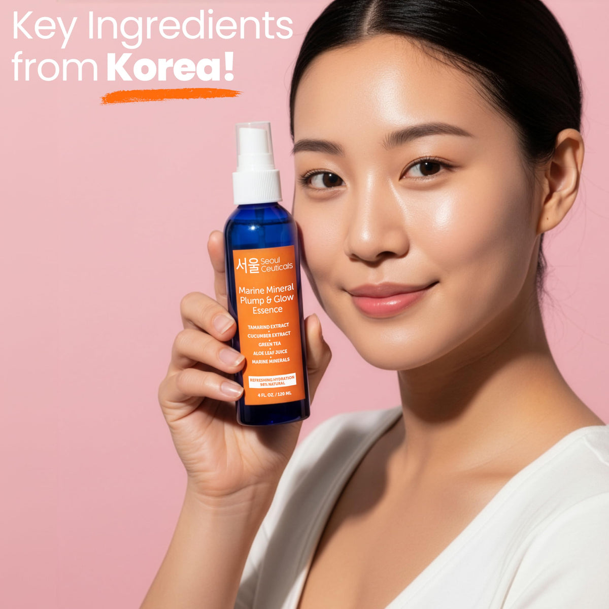 SeoulCeuticals organic aloe leaf detail conveying calming hydration benefits