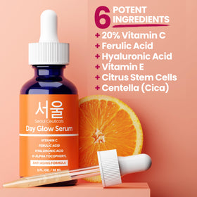 SeoulCeuticals serum applied on hand showing quick absorption and glow
