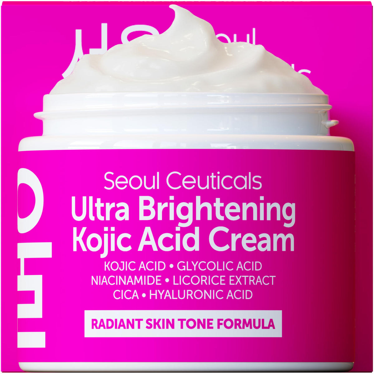 SeoulCeuticals jar front view showing packaging and brightening formula benefits