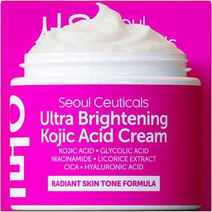 SeoulCeuticals jar front view showing packaging and brightening formula benefits