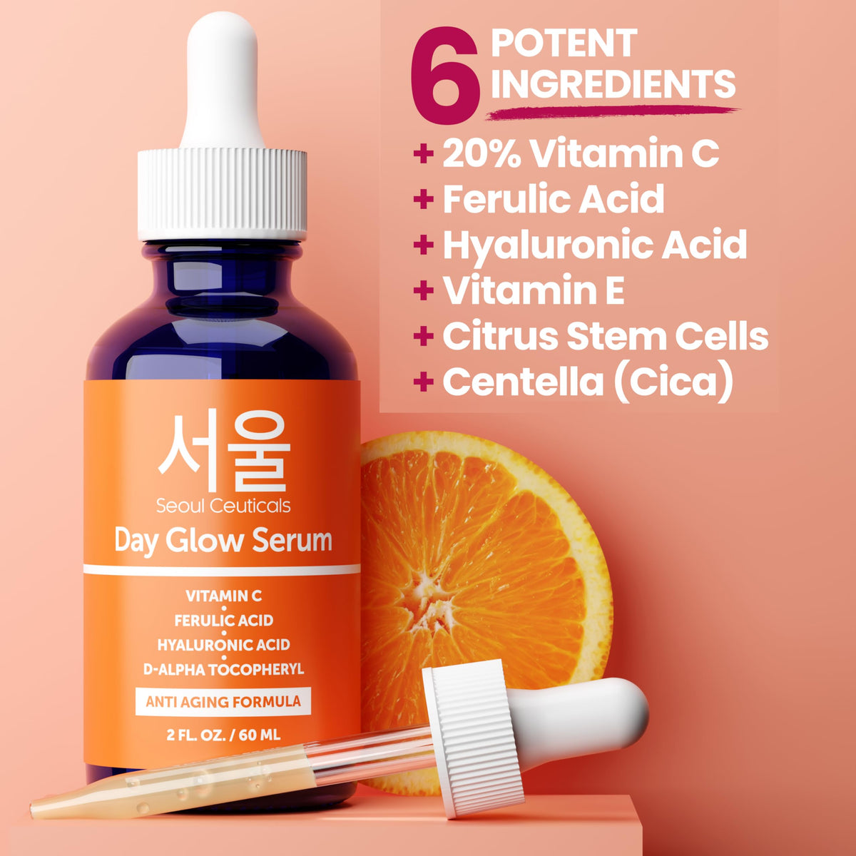 SeoulCeuticals ingredient label close-up highlighting antioxidant complex