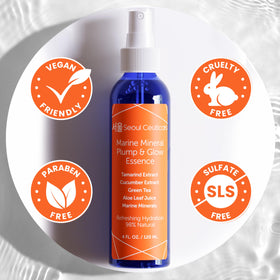 SeoulCeuticals ingredient label close-up showing natural formulation transparency