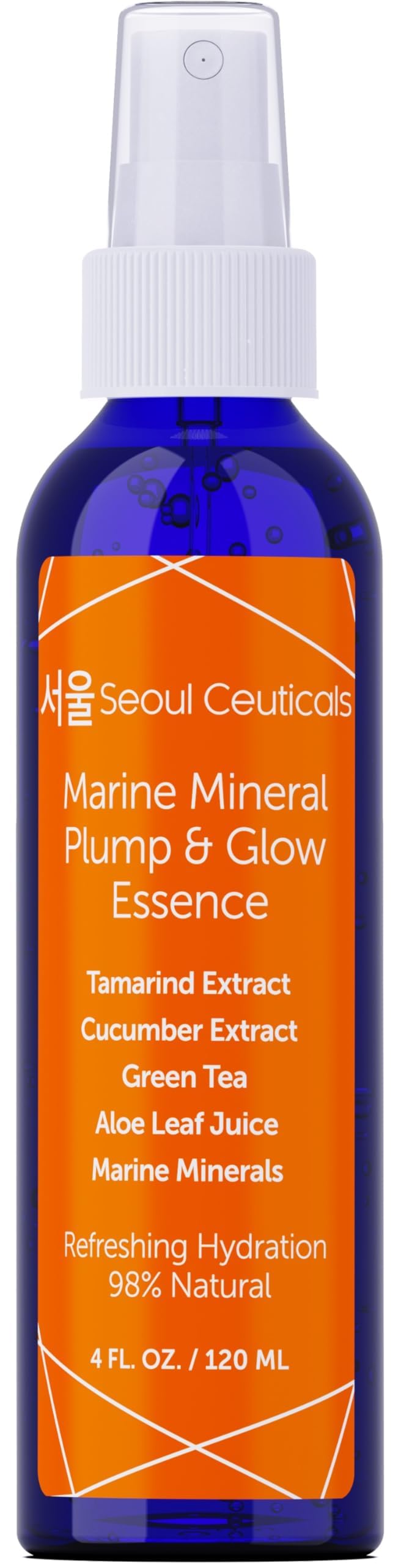SeoulCeuticals bottle staged on bathroom vanity suggesting daily routine use