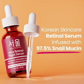 SeoulCeuticals used in a nighttime routine setting to suggest layering and evening use