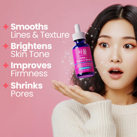SeoulCeuticals serum absorbing into skin leaving soft finish