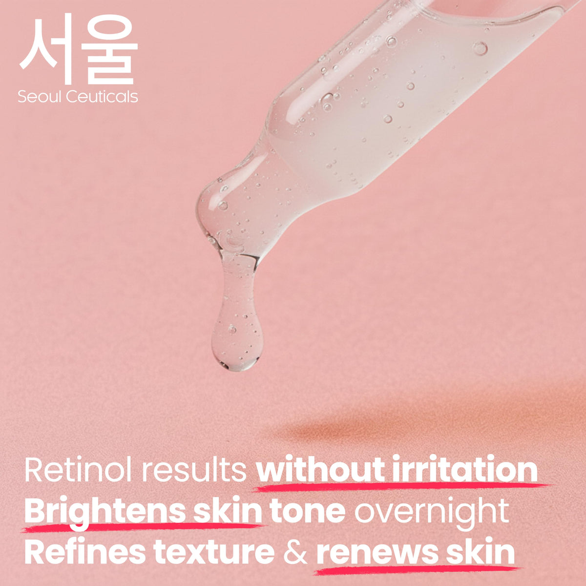 SeoulCeuticals bottle next to coin to show 1oz scale for travel‑friendly convenience