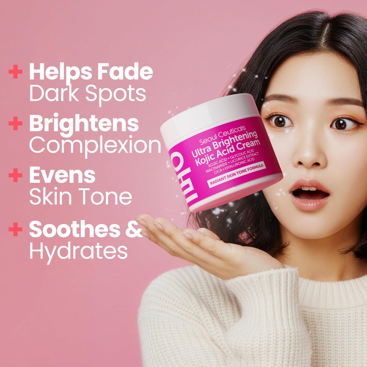 SeoulCeuticals cream texture close-up showing silky consistency and hydration