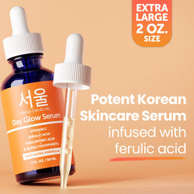 SeoulCeuticals serum under makeup showing smooth, non-greasy finish