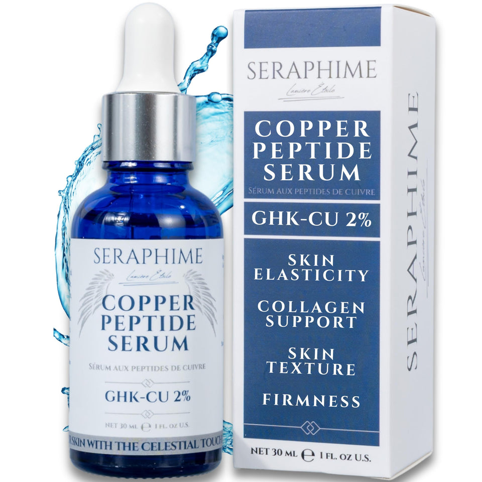 Seraphime bottle front view showing clean packaging and potent formula benefit