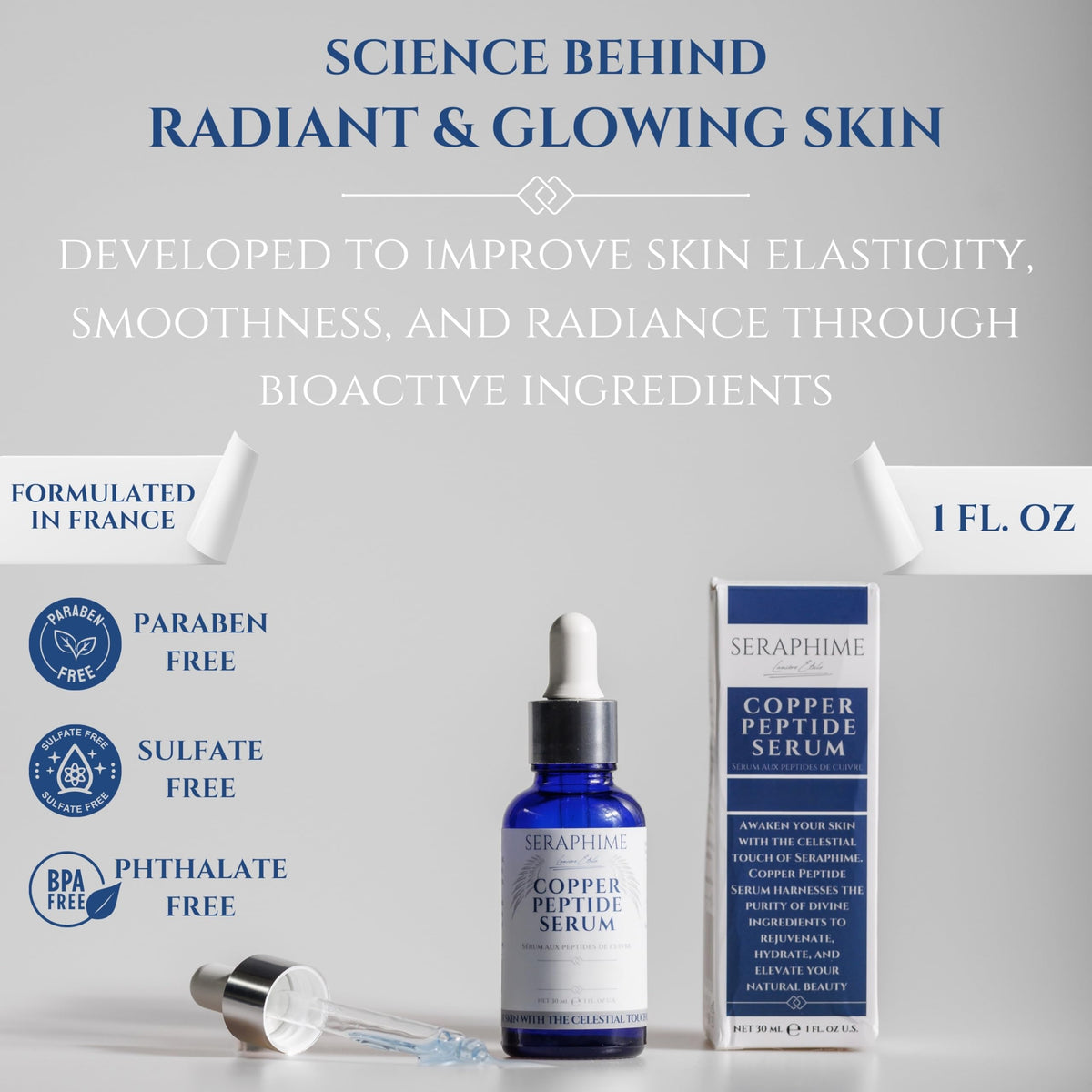 Seraphime serum next to moisturizer showing layering compatibility benefit