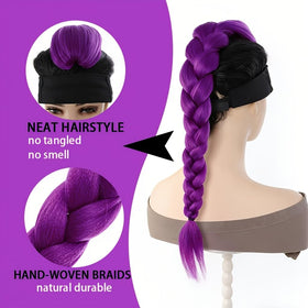 Serena Hair back view of secure attachment on natural hair, reliable non-slip fit