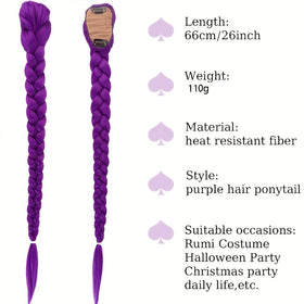 Serena Hair fishbone braid detail closeup highlighting neat plait texture for cosplay benefit