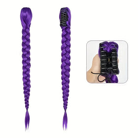 Serena Hair close-up of synthetic fishtail braid texture, smooth tangle-resistant finish