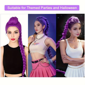 Serena Hair wig in use on cosplayer showing dramatic look for Halloween benefit