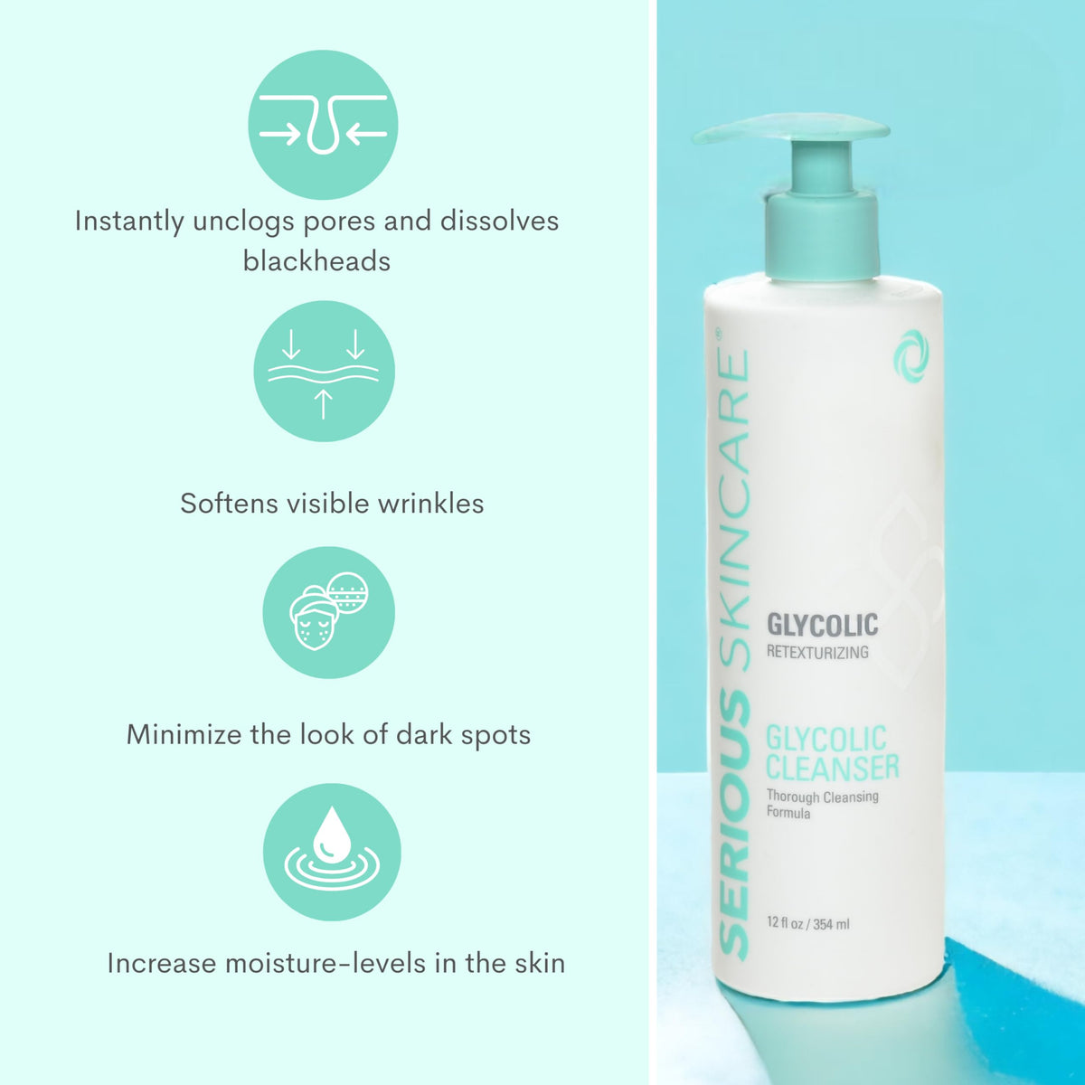 Serious Skincare back label ingredients list for transparency and safety