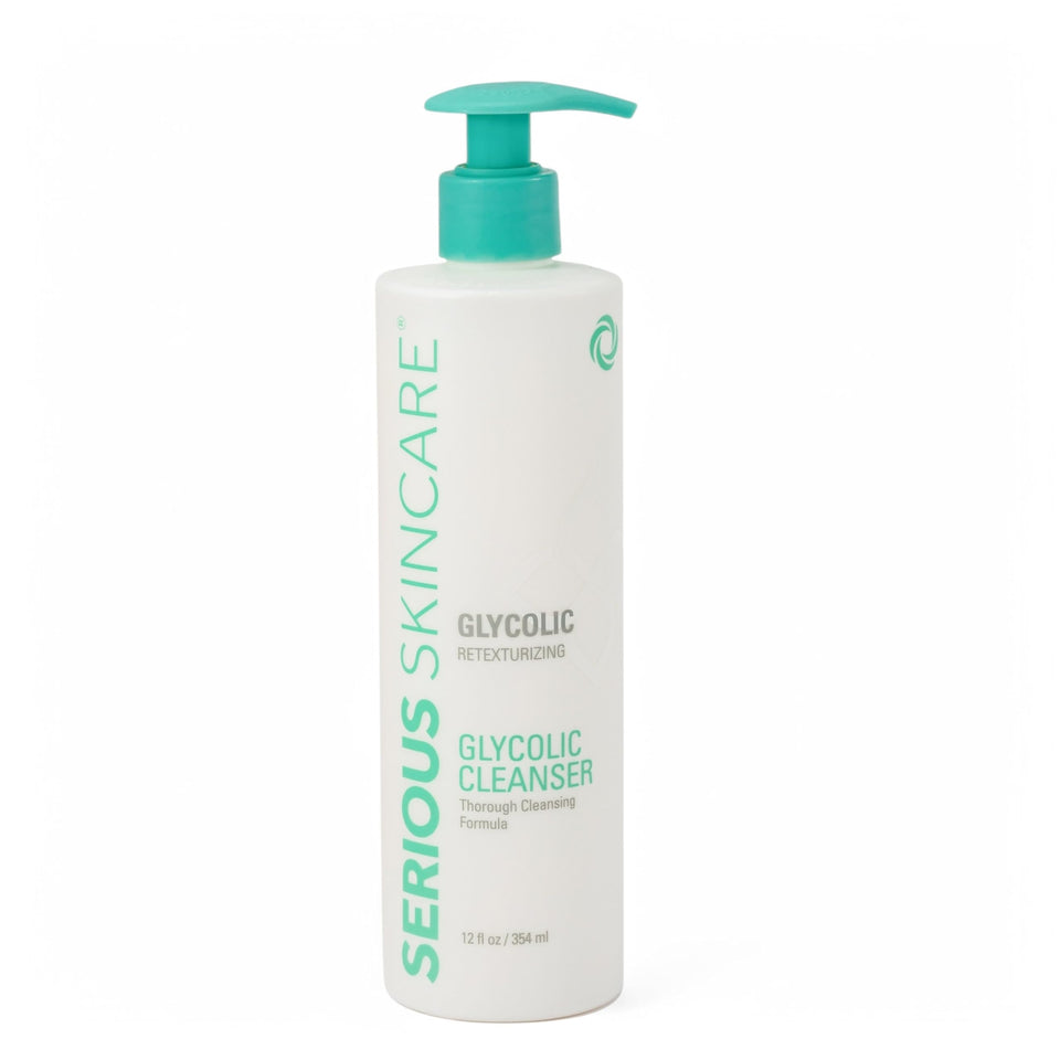 Serious Skincare front bottle showing product and branding for clear skin