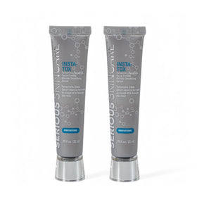 Serious Skincare INSTA-TOX front packaging shows clean bottle and branding benefit instant smoothing