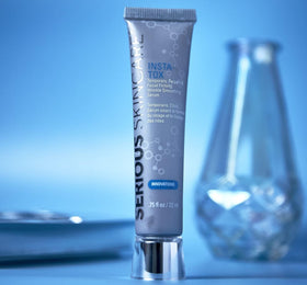 Serious Skincare INSTA-TOX used as a makeup primer for smoother application