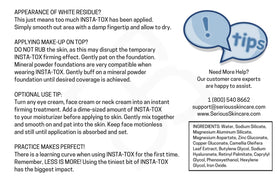 Serious Skincare INSTA-TOX used as makeup primer smoothing pores and improving foundation finish