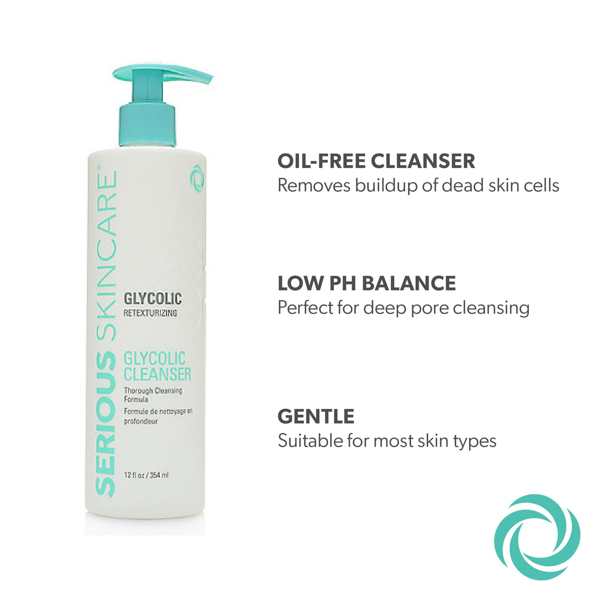 Serious Skincare bottle in hand for size and volume comparison