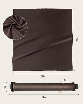 Seritant rollers beside a hand for scale, shows size fit for long thick hair