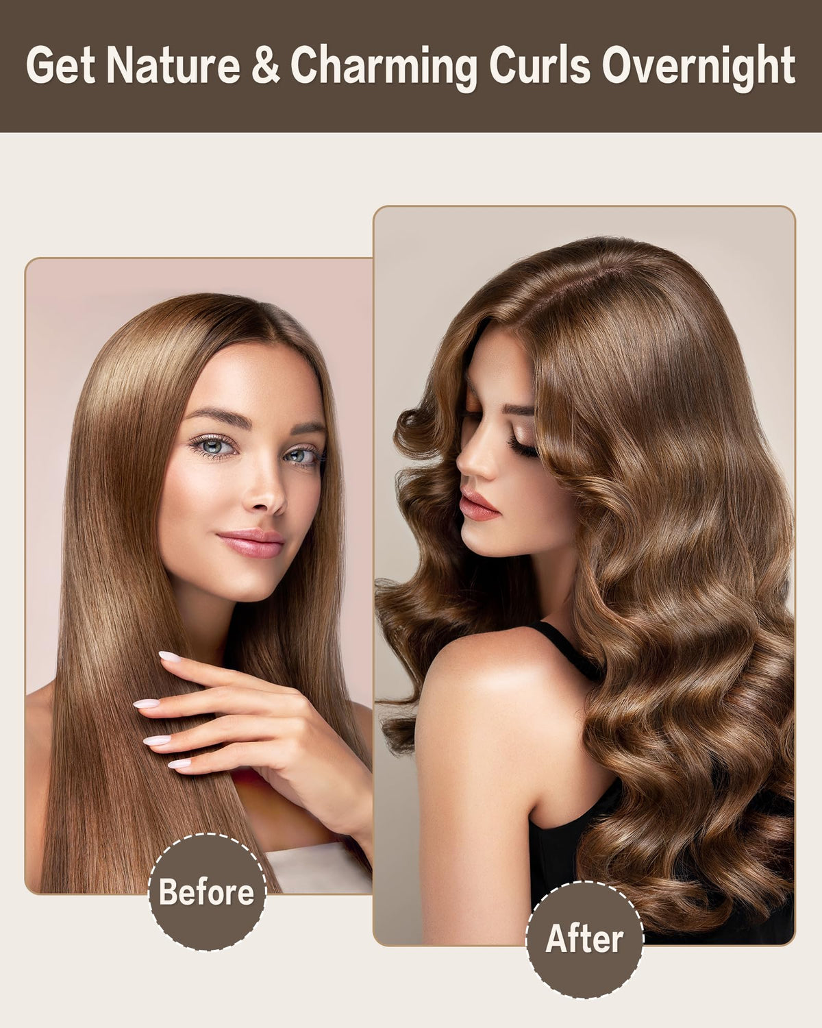 Seritant close-up of plush velvet roller texture, prevents frizz and protects hair