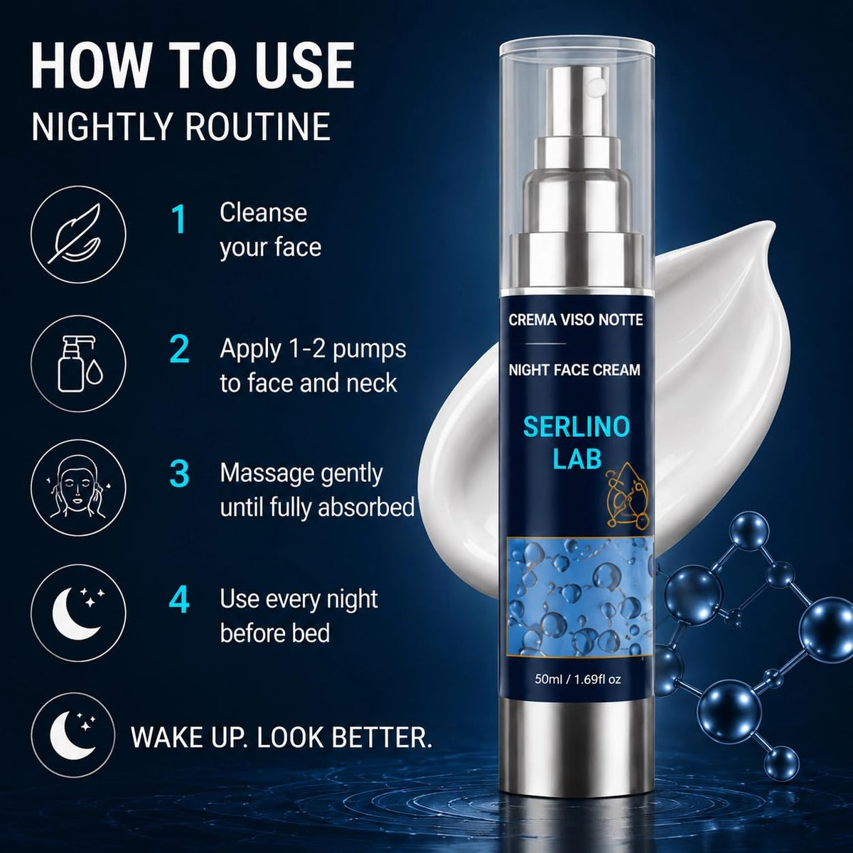 Serlino Lab 50ml next to coin showing compact travel-friendly benefit