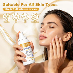 Serovita label ingredients detail highlighting collagen and vitamin E benefits