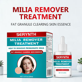 SERYNTH serum texture droplet on fingertip highlighting lightweight absorbent feel
