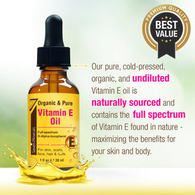 Seven Minerals dropper dispensing a golden drop for precise, no-waste application