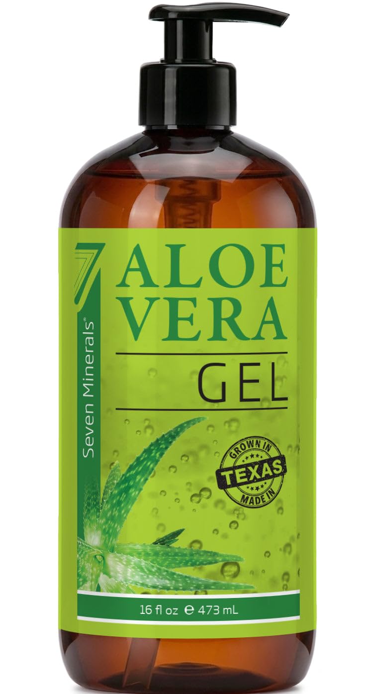 Seven Minerals front packaging 16oz bottle showing label and pump for easy dispensing