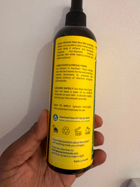 Seven Minerals bottle on bathroom shelf suggesting daily skincare routine
