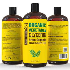 Seven Minerals bottle next to common household items illustrating 32 fl oz size benefit