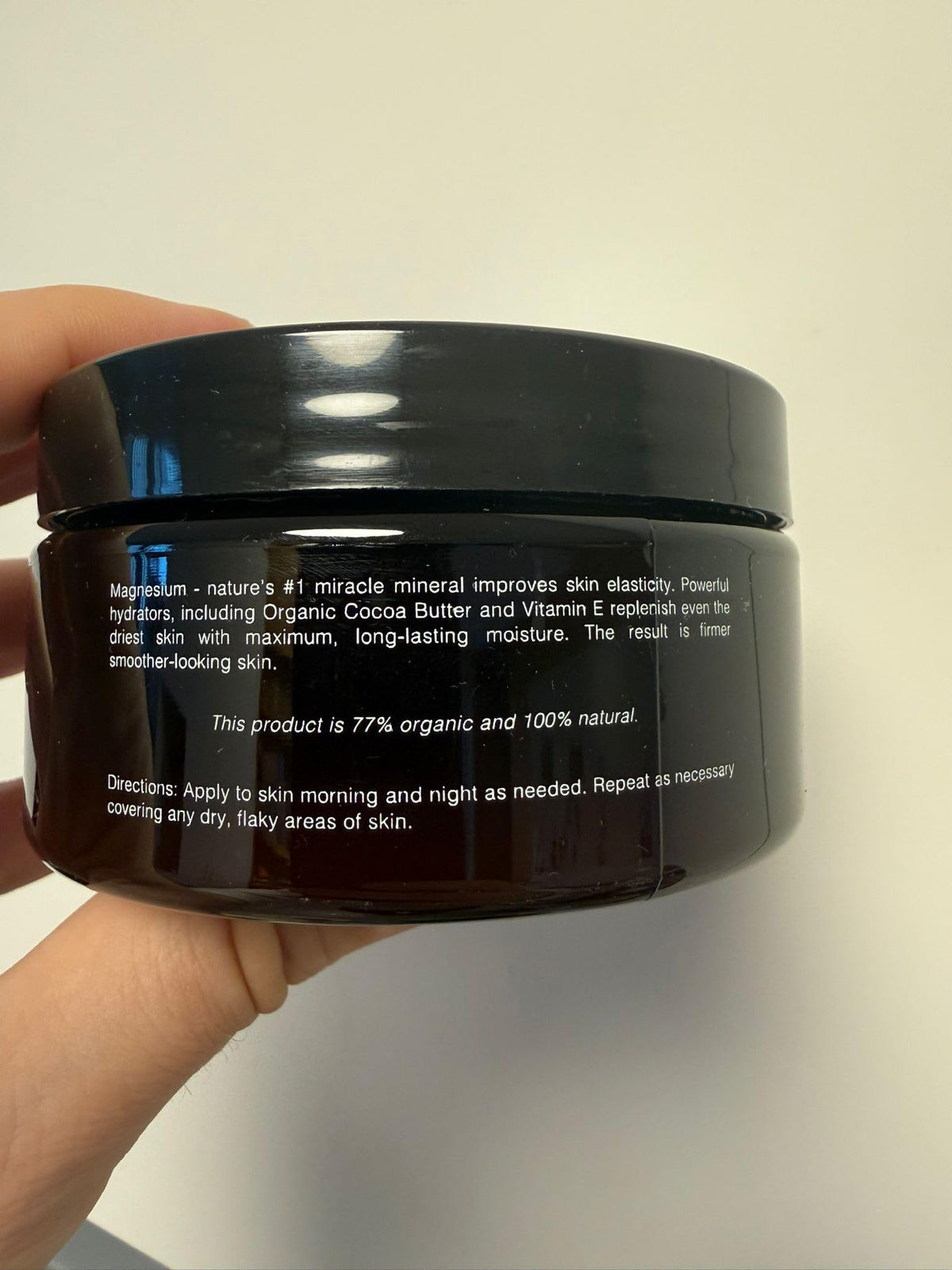 Seven Minerals cream texture close-up highlighting rich cocoa butter moisture