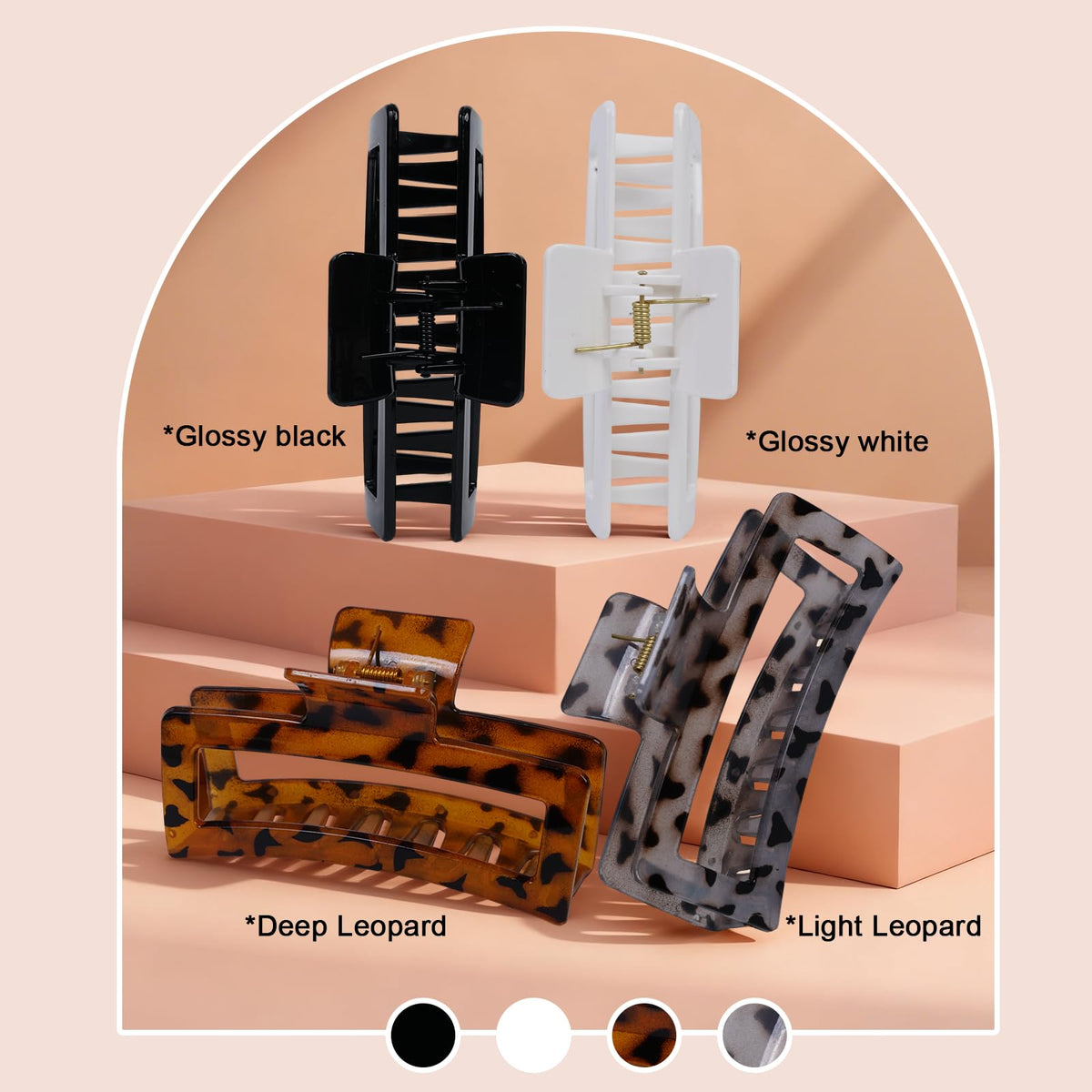 SEVEN STYLE close-up of dark leopard print and glossy finish highlighting pattern longevity