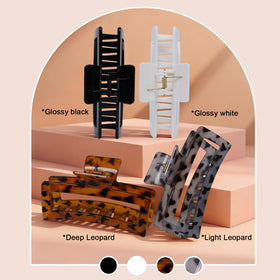 SEVEN STYLE close-up of dark leopard print and glossy finish highlighting pattern longevity
