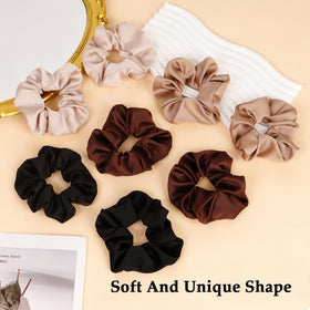 SEVEN STYLE scrunchies inside purse, organized travel accessory benefits on-the-go styling