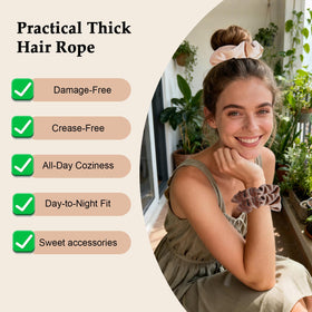 SEVEN STYLE scrunchie worn on wrist as accessory adding convenience and style