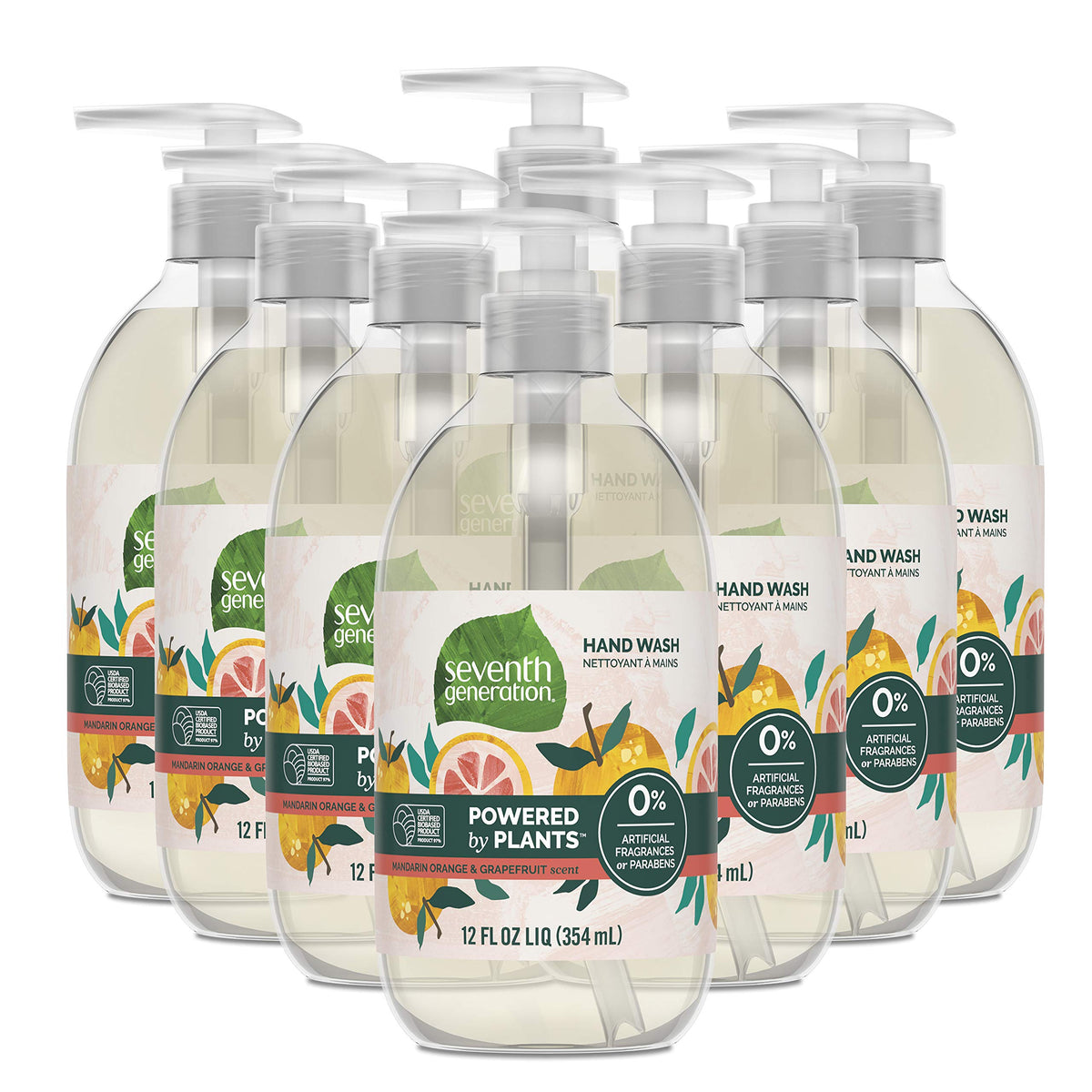 Seventh Generation front bottle view showing clean design and citrus scent