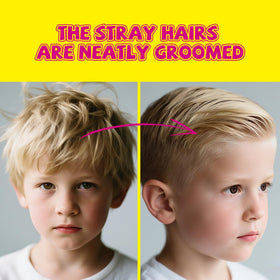 SEVICH before and after demonstrating reduced flyaways and improved hairstyle