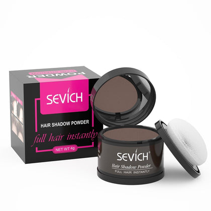 SEVICH front compact showing brand and dark brown shade for instant coverage