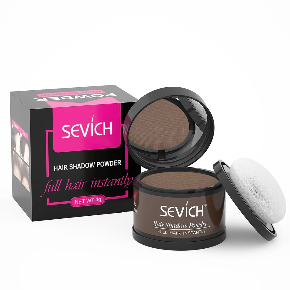 SEVICH compact front view showing medium brown shade and portability benefit
