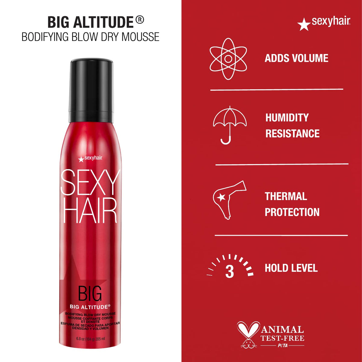 SexyHair application at roots with fingers for instant lift benefit