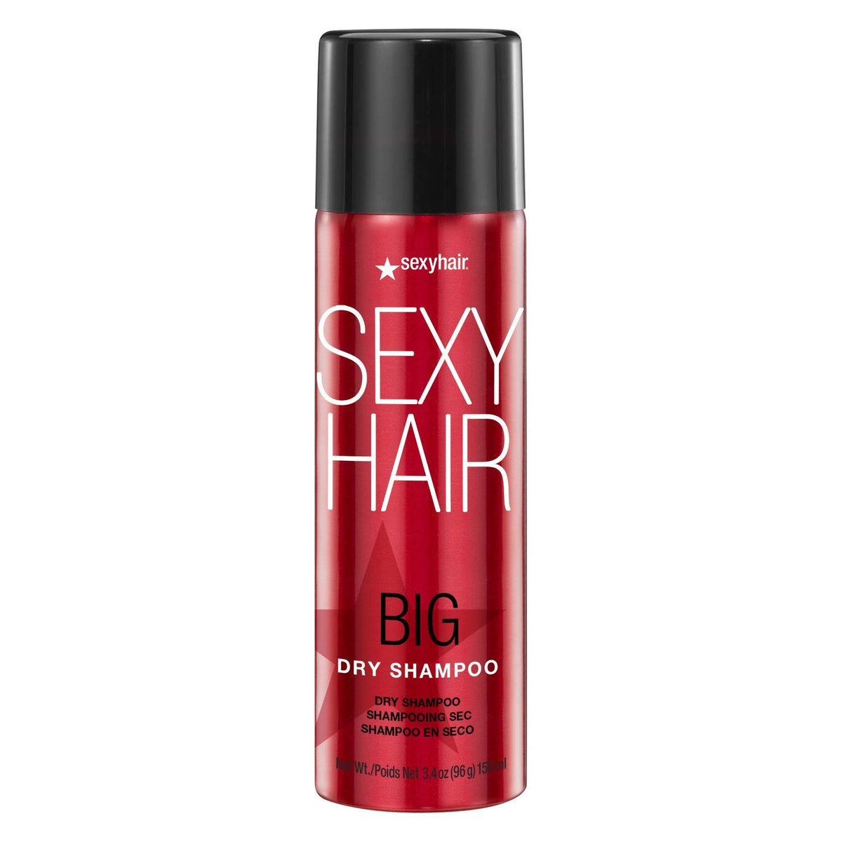 SexyHair front can view showing branding and clear finish benefit