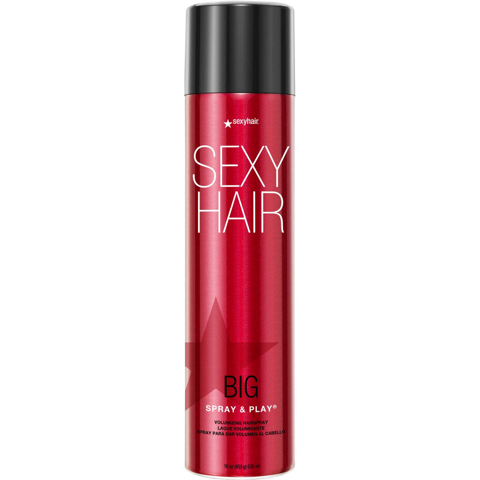 SexyHair Big Spray & Play front can showing branding and 16 oz size for product identification