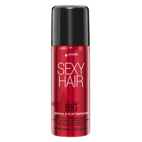 SexyHair front packaging travel can showing brand and hold