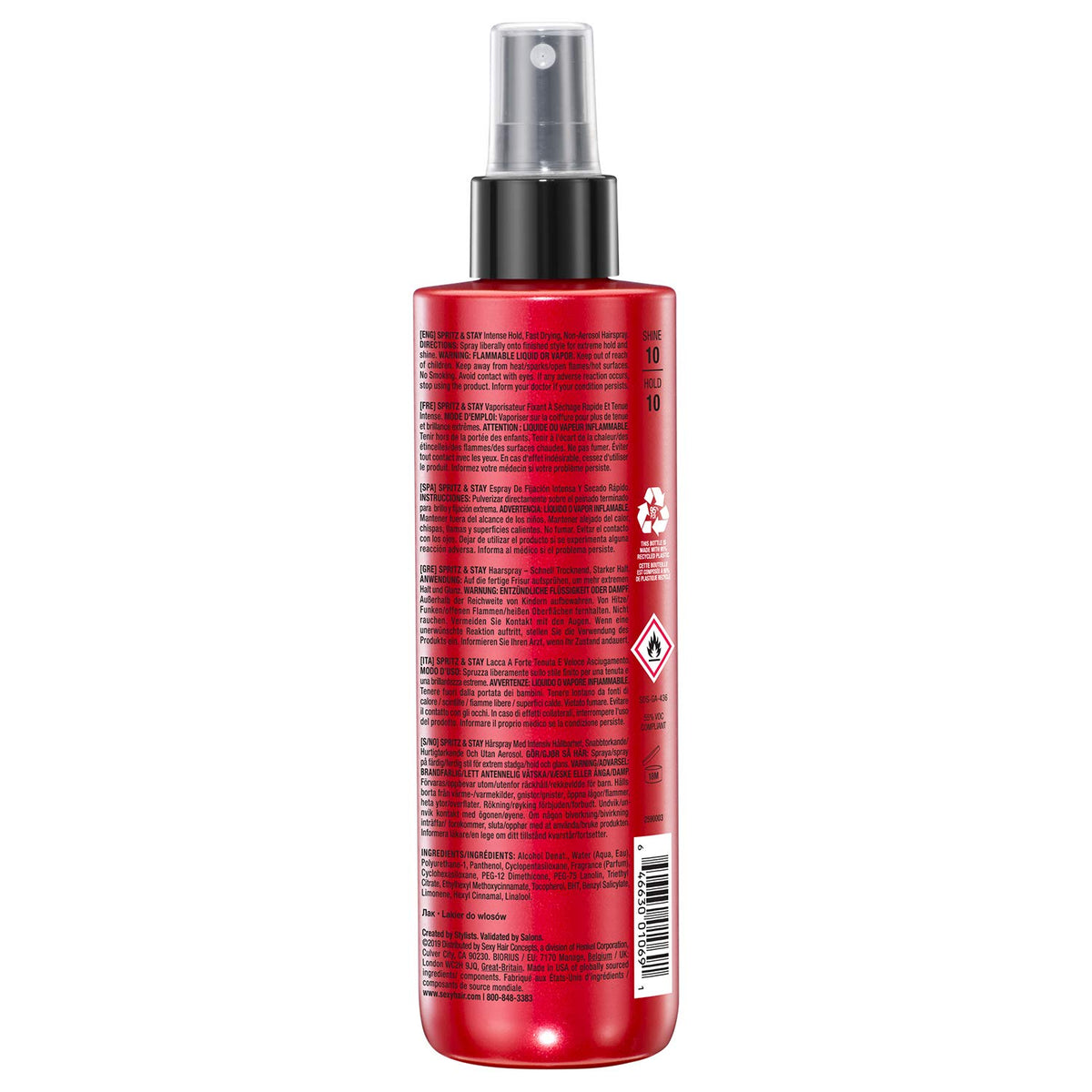 SexyHair nozzle close-up demonstrating precise spray and easy application