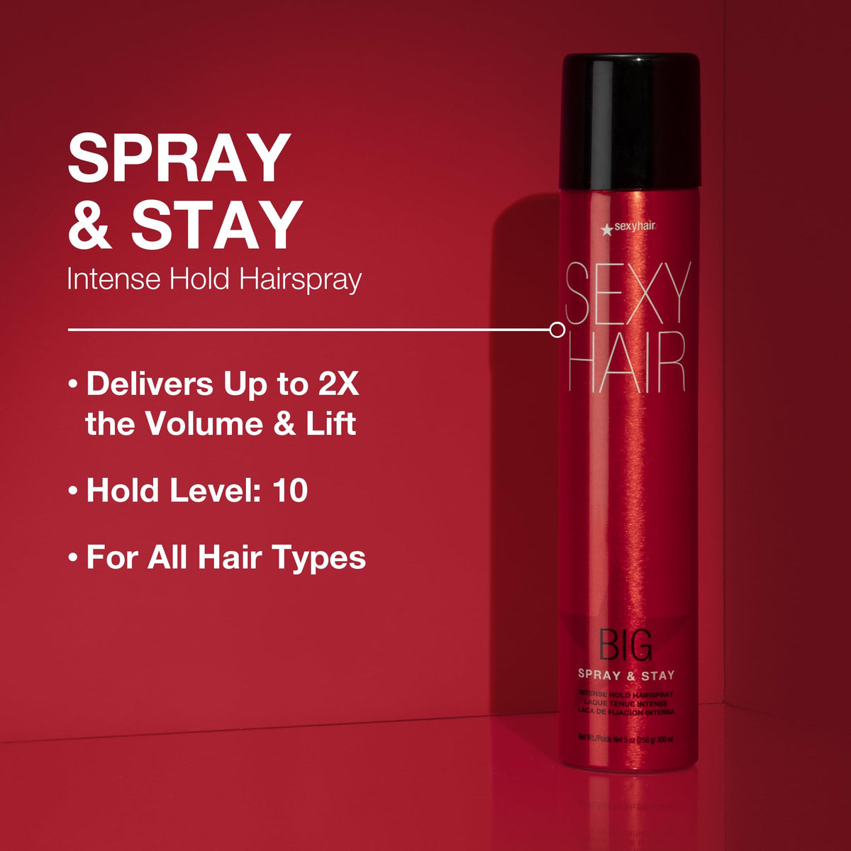 SexyHair close-up of spray nozzle demonstrating even mist for controlled application
